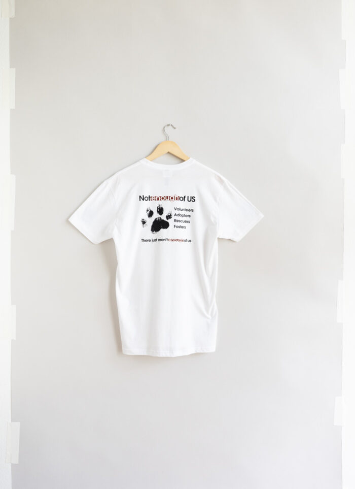 Standard, Traditional Version – Not Enough of Us Short Sleeve Shirt (White) - Image 3