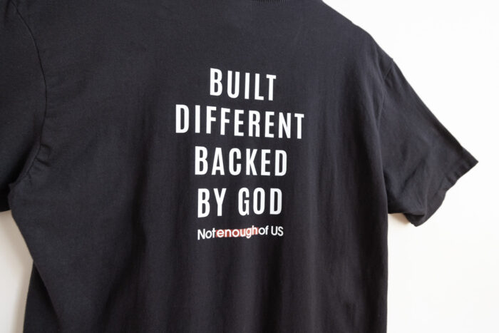Built Different Backed By God – Unisex Crew Tee Lime Green Available in Dry Fit, CVC, and Cotton - Image 4