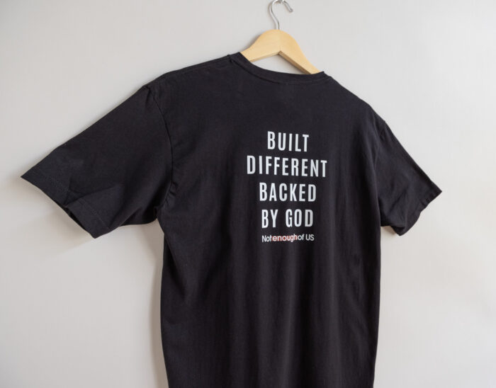 Built Different Backed By God – Unisex Crew Tee Lime Green Available in Dry Fit, CVC, and Cotton - Image 3