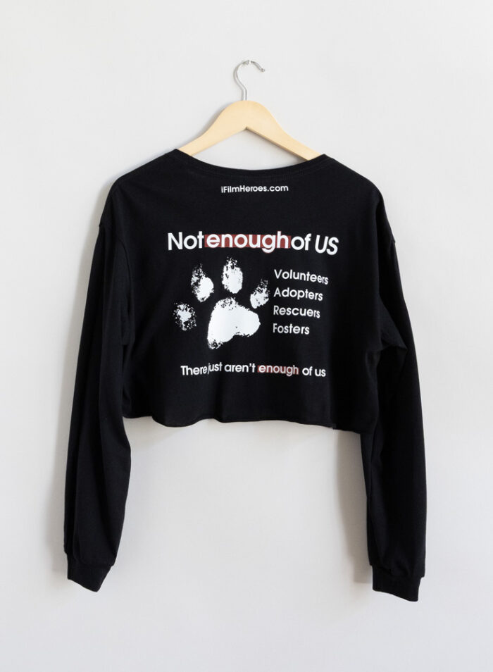 Not Enough of Us Women’s Cropped Long Sleeve Tee – Lime Green - Image 6