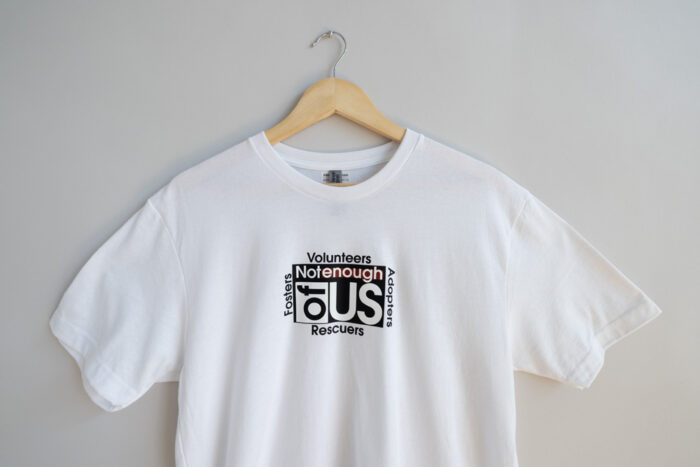 Not Enough of Us – 4 in 1 Unisex Crew Tee White Available in Dry Fit, CVC, and Cotton - Image 3