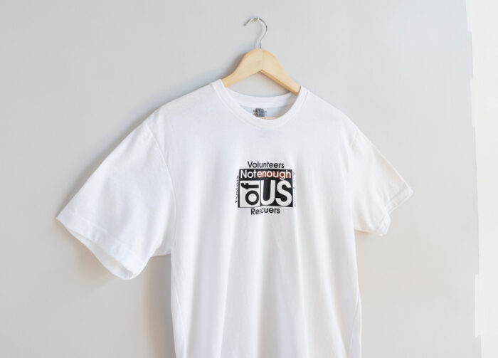Not Enough of Us – 4 in 1 Unisex Crew Tee White Available in Dry Fit, CVC, and Cotton - Image 2