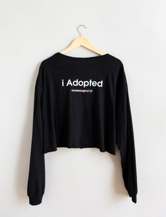The i Collection Women’s Cropped Long Sleeve Tee - Image 5