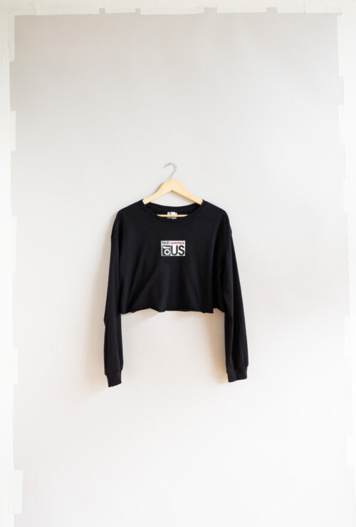 The i Collection Women’s Cropped Long Sleeve Tee