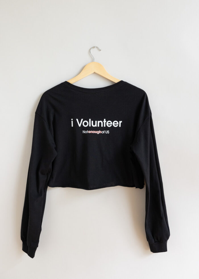 The i Collection Women’s Cropped Long Sleeve Tee - Image 3