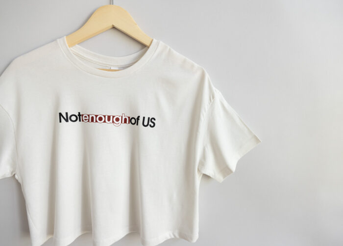 Timeless, Effortless, Meaningful Cropped Short Sleeve Tee – Vintage White - Image 4