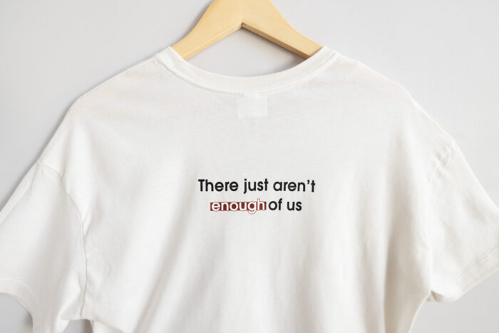 Not Enough of Us Women’s Cropped Short Sleeve Tee – Vintage White 4-in-1 Collection - Image 4