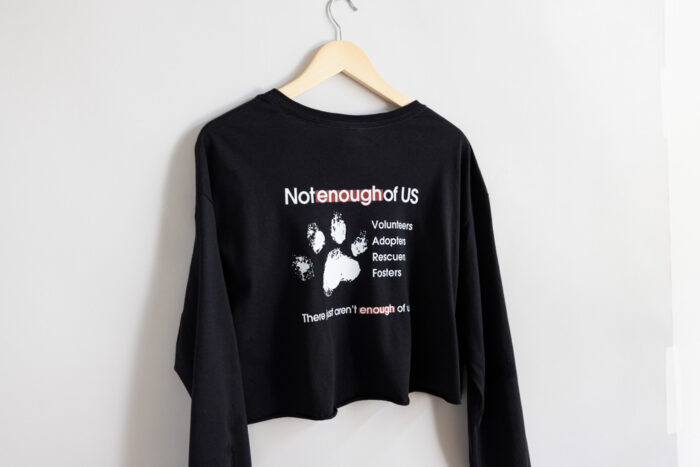 Not Enough of Us Women’s Cropped Long Sleeve Tee – Lime Green - Image 2