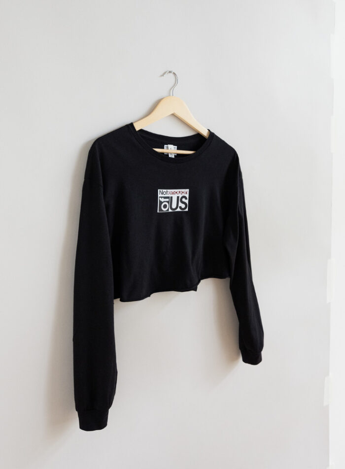 The i Collection Women’s Cropped Long Sleeve Tee - Image 6