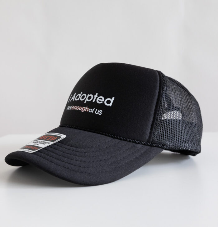 i Adopted – 5-Panel Cap (Black) - Image 3