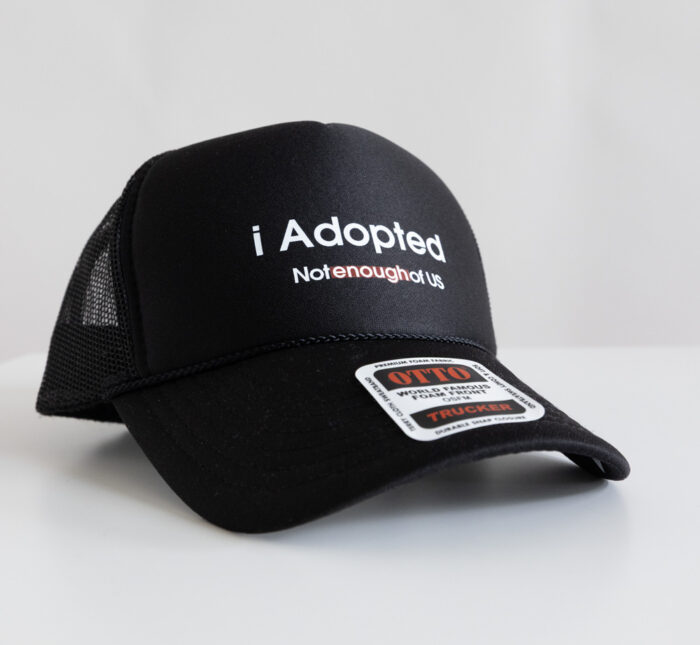 i Adopted – 5-Panel Cap (Black) - Image 2