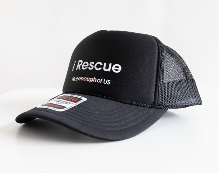 i Rescue – 5-Panel Cap (Black) - Image 3