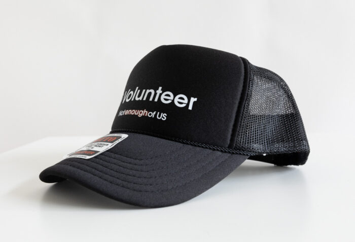 i Volunteer – 5-Panel Cap (Black) - Image 3