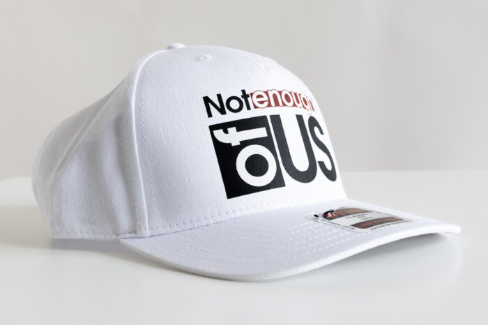 Not Enough of Us – 5-Panel Cap (White) - Image 3