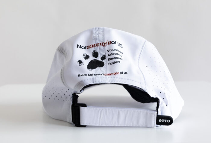 Not Enough of Us – 5 Panel Running Hat (Quick Dry) White - Image 4