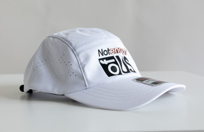 Not Enough of Us – 5 Panel Running Hat (Quick Dry) White - Image 2