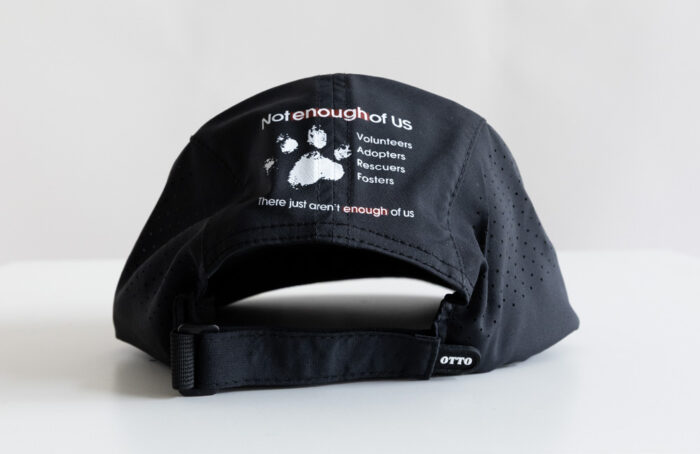 Not Enough of Us – 5 Panel Running Hat (Quick Dry) Black - Image 3