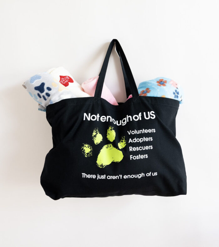 Not Enough of Us – Cotton Canvas Jumbo Tote (Lime Green) - Image 2