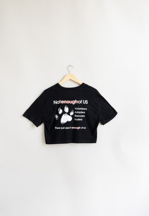Not Enough of Us – Women’s Cropped Short Sleeve Tee (Black)
