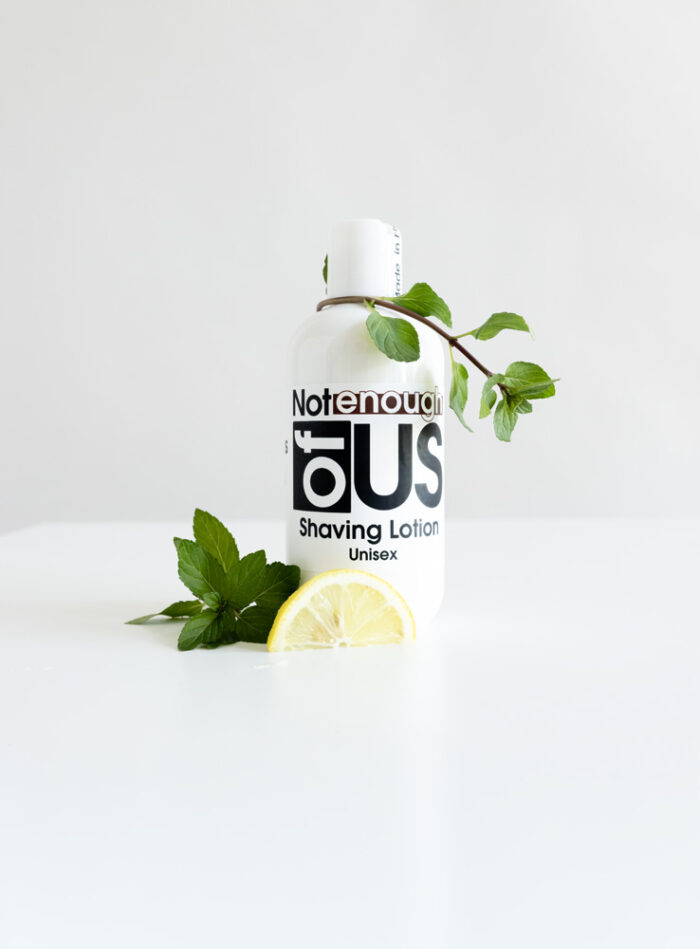 Not Enough of Us Shaving Lotion — pure, clean, and free of parabens, sulfates, dyes, mineral oils & fragrance. - Image 6