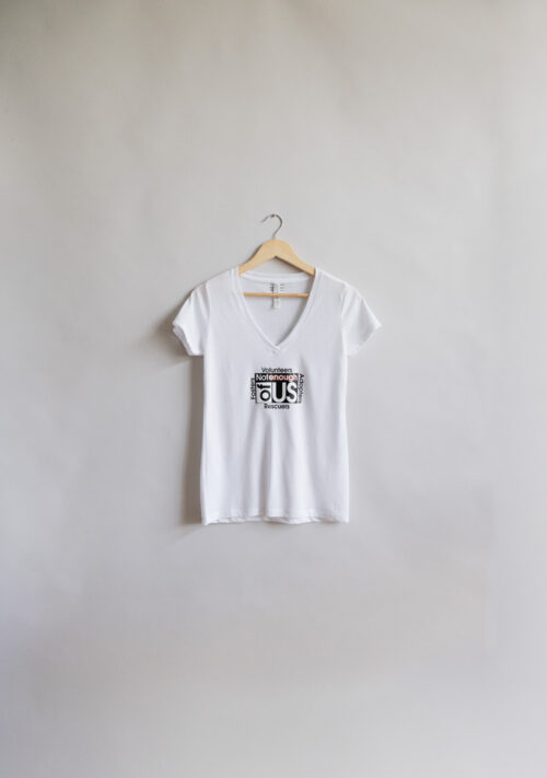 Not Enough of Us – Women’s CVC V-Neck (White)