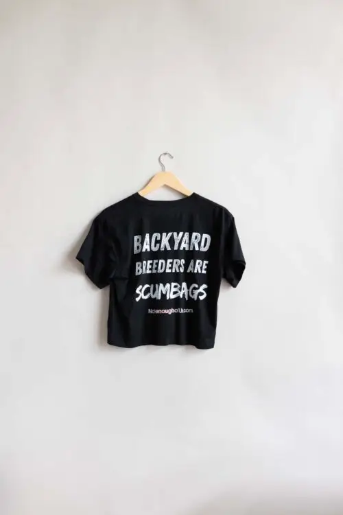 Backyard Breeders are ScumBags - Women's Crop Top Black