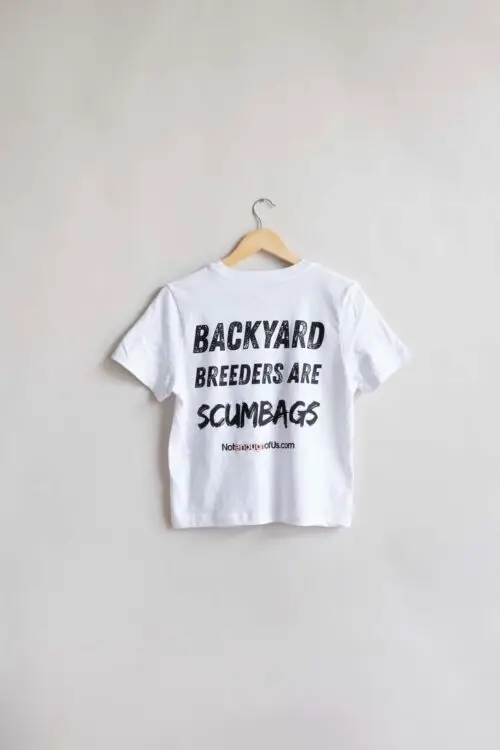 Backyard Breeders are ScumBags - Women's 6 oz. Heavyweight Tee - White