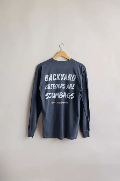 Backyard Breeders are ScumBags - Unisex Long Sleeve - Color: Denim