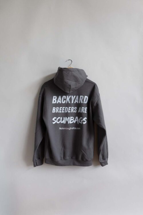 Backyard Breeders are ScumBags - Unisex Hoodies - Color: Charcoal