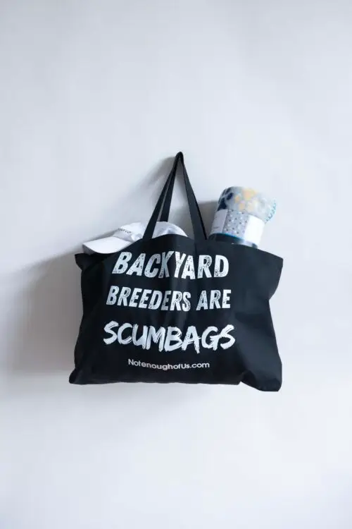 Backyard Breeders are ScumBags Cotton Canvas Jumbo Tote