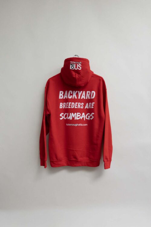 Backyard Breeders are ScumBags - Unisex Hoodies - Color: Red